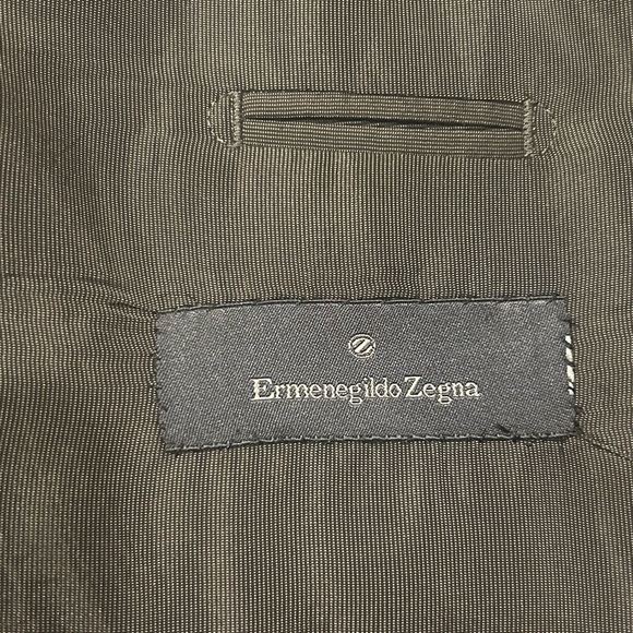 Ermenegildo Zegna Black Wool Blazer Jacket 3- Button Classic Fit, Size 42R, Mens - Picture 8 of 9